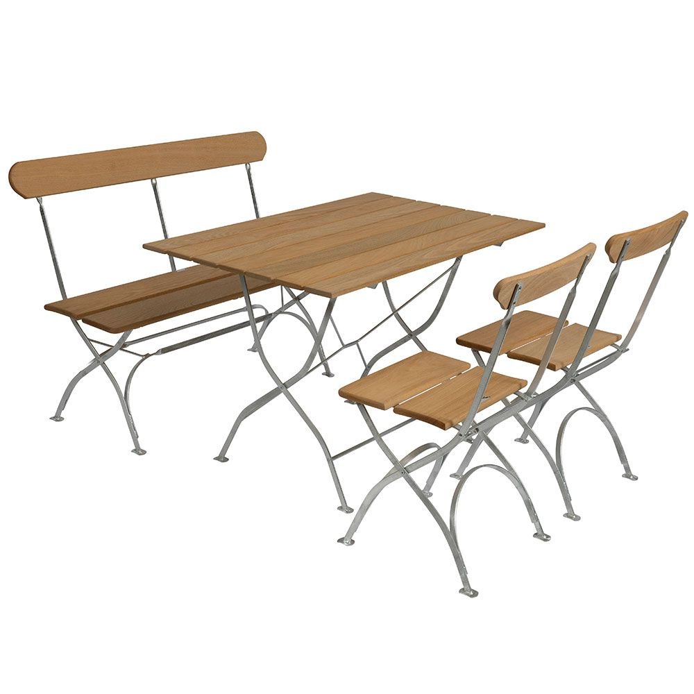 Grythyttan Stålmöbler, Bryggerigrupp Bord, Soffa & 2 Stolar Ek