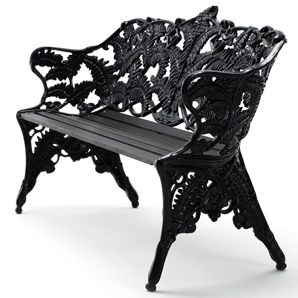 Byarums Bruk, Classic soffa gavlar: svart / virke: svart laserad mahogny