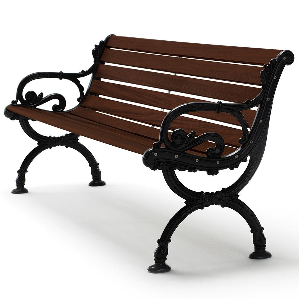 Byarums Bruk, Byarum soffa 125cm gavlar:svart / virke:brunlaserad furu