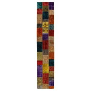 Vintage Patchwork orientalisk matta 81 x 413 cm