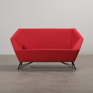 Prostoria 3angle 2-sits soffa röd