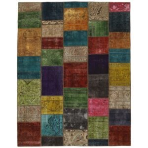 Vintage Patchwork orientalisk matta 203 x 259 cm