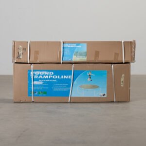 Trampolin med skyddsnät ø 304 cm grön