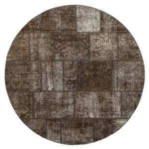 Vintage Patchwork orientalisk matta ø 200 cm