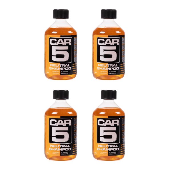 Bilschampo CAR5 Shampoo, 4 x 500 ml
