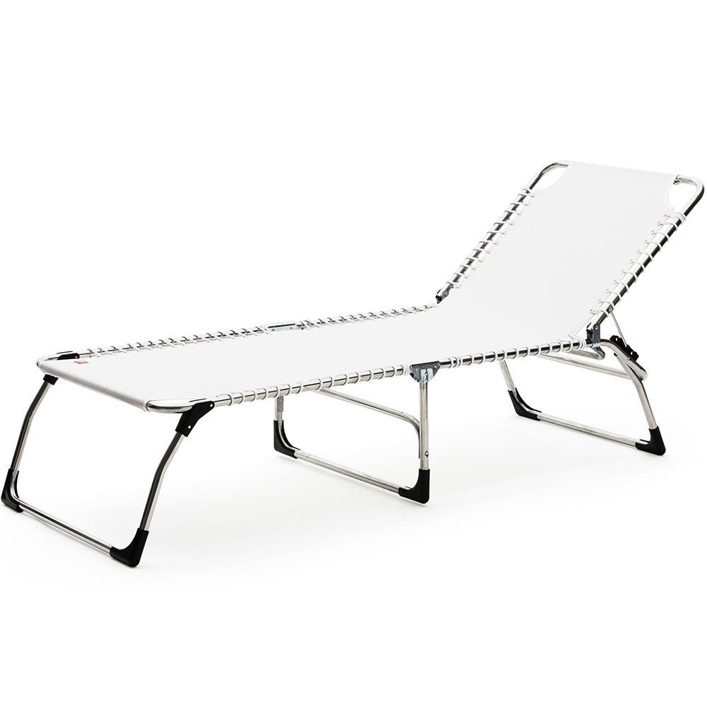 Fiam, Casanova solsäng vit aluminium/textilene