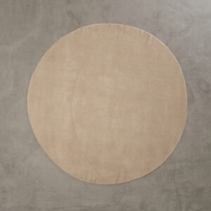 Woven Works Canvas ullmatta ø 250 cm beige