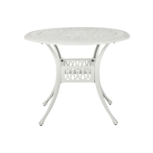 Ancona trädgårdsbord ø 90 cm vit