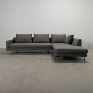 Wendelbo Edge V2 4-sits hörnsoffa grå