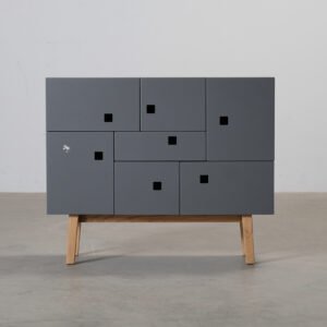 Zweed Peep C1 skänk grå / ek