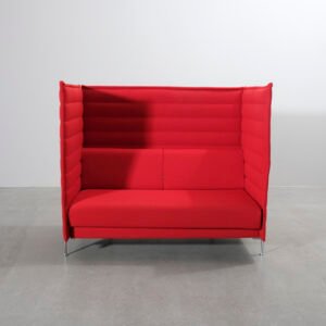 Vitra Alcove Highback 2-sits akustiksoffa röd