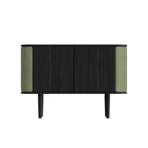 Umage Treasures 2-dörrars skåp svartbetsad ek / Morning Meadows