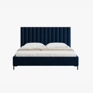 Micadoni Allison säng med förvaring 160 x 200 cm mörkblå