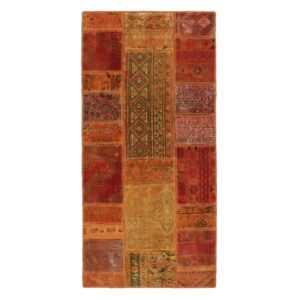 Vintage Patchwork orientalisk matta 75 x 155 cm