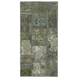 Vintage Patchwork orientalisk matta 75 x 154 cm