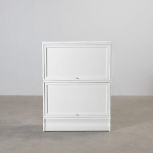 Boknäs 2-delad skåp vit