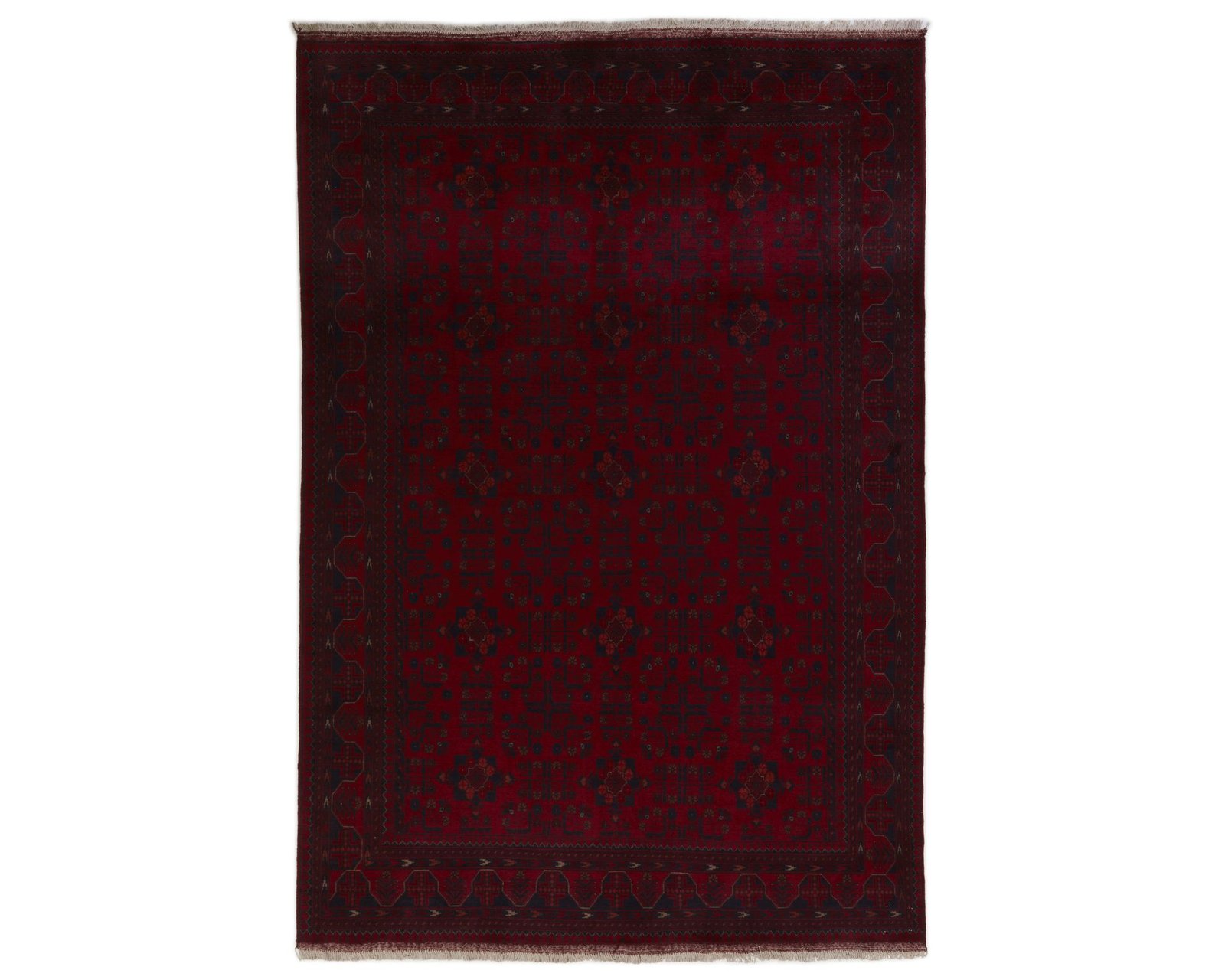 Old Afghan orientalisk matta 203 x 290 cm