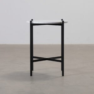 Ox Denmarq Deck sidobord svart / vit marmor