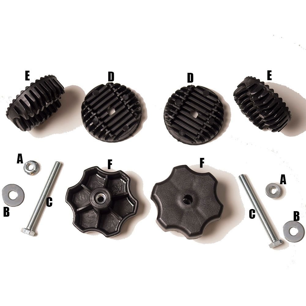 Brafab, Skruvsats +plastrattar till takstativ till wien hammock svart