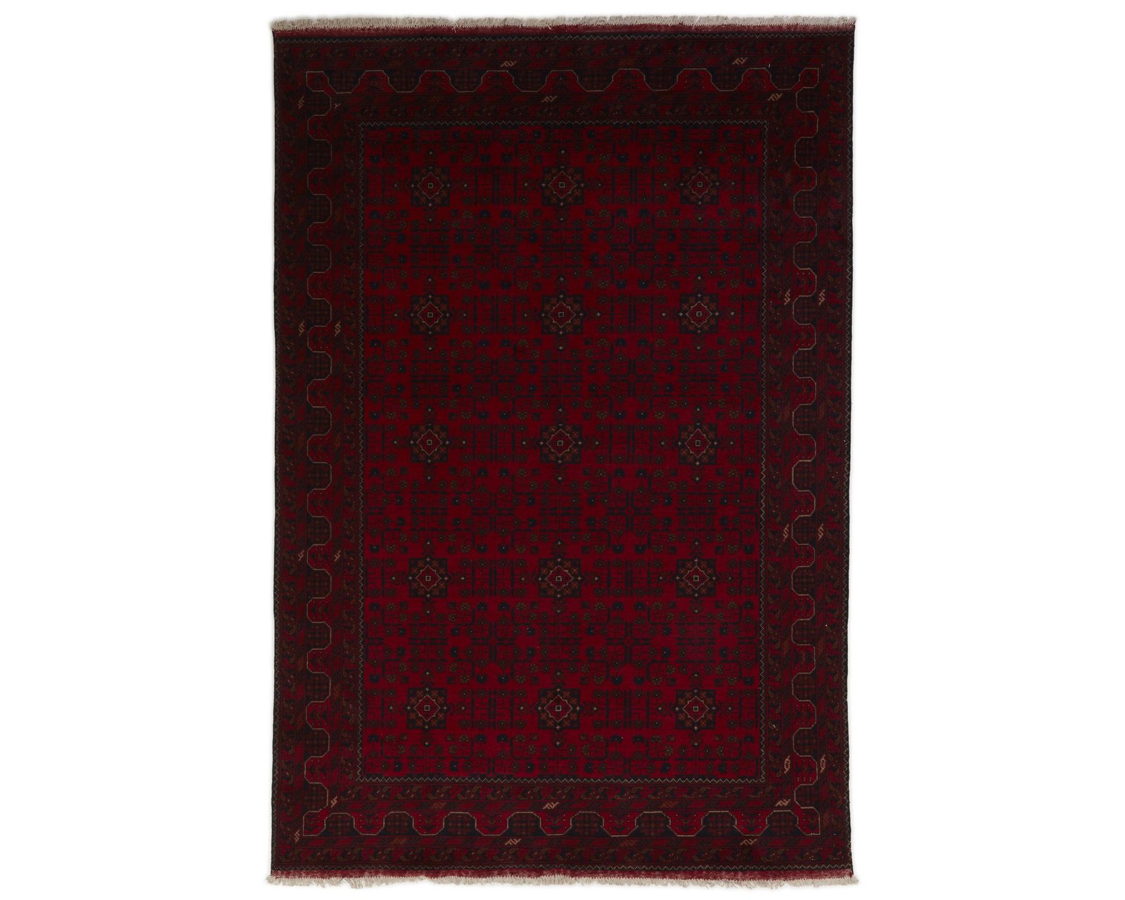 Old Afghan orientalisk matta 200 x 287 cm