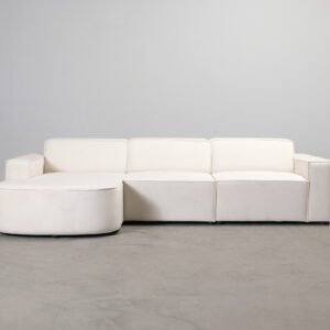 Micadoni Jodie 4-sits divansoffa ljusbeige