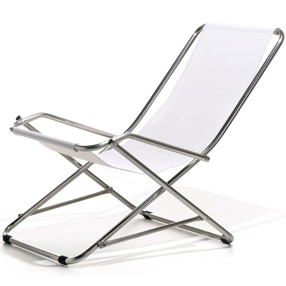 Fiam, Dondolina solstol vit textilene/aluminium