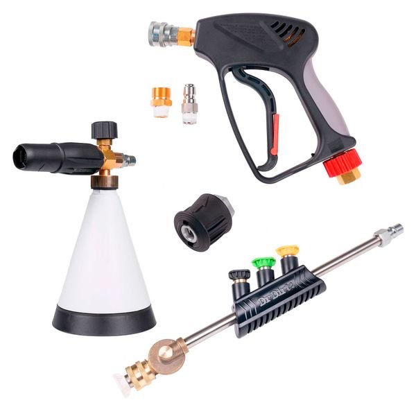 Spolhandtag Dr Dirt Pressure Gun G3, SnapLock, Spolhandtag + tillbehörspaket (Med Nilfisk-adapter)