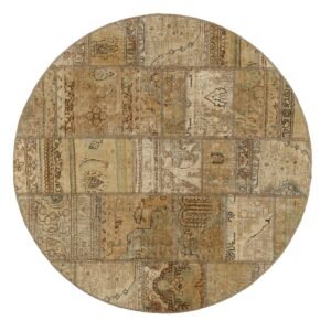 Vintage Patchwork orientalisk matta ø 150 cm