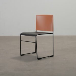 Arper Stacy stol svart / orange