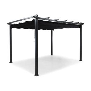 Comfort Garden Pergola med tak svart
