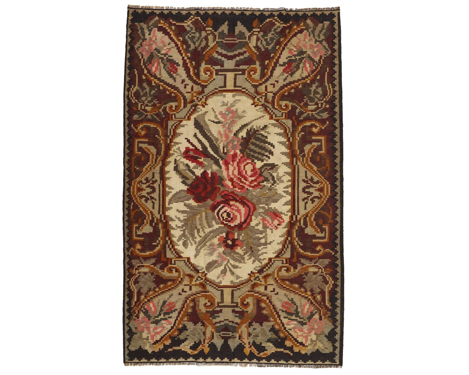 Rose Kelim orientalisk matta 183 x 297 cm