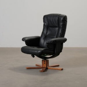 Reclinerfåtölj svart