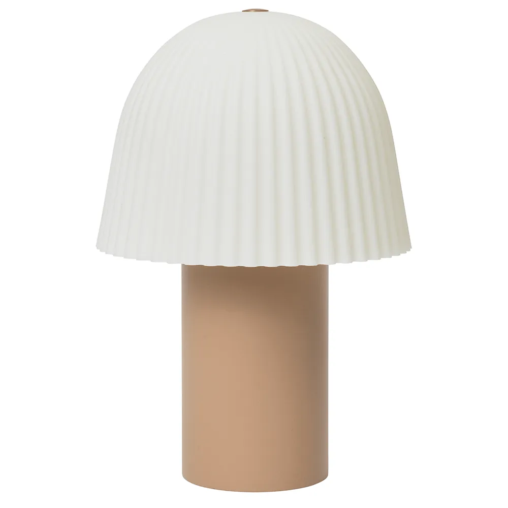 Ferm Living, Frill Portabel lampa Rose/White