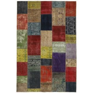 Vintage Patchwork orientalisk matta 197 x 303 cm