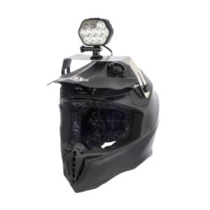 Enduro Hjälmpaket LUMONITE Leader - 6838 lm / Laddbar, 1 x Lampa&batteri + hjälmfäste (6838 lm)