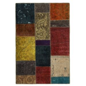 Vintage Patchwork orientalisk matta 107 x 156 cm