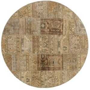 Vintage Patchwork orientalisk matta ø 200 cm