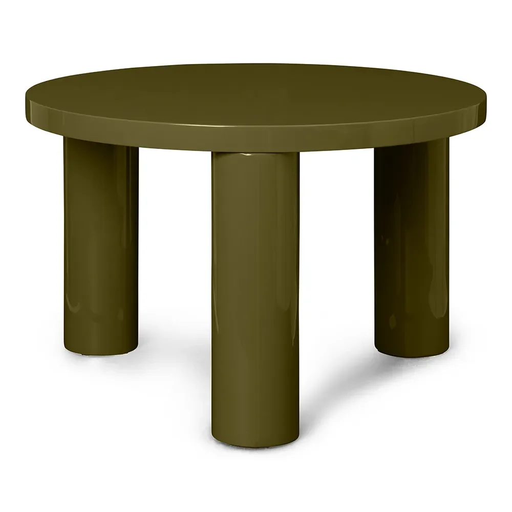 Ferm Living, Post Soffbord Ø65 cm - Olive