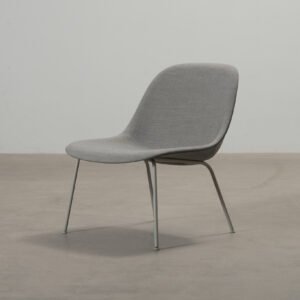 Muuto Fiber loungestol grå