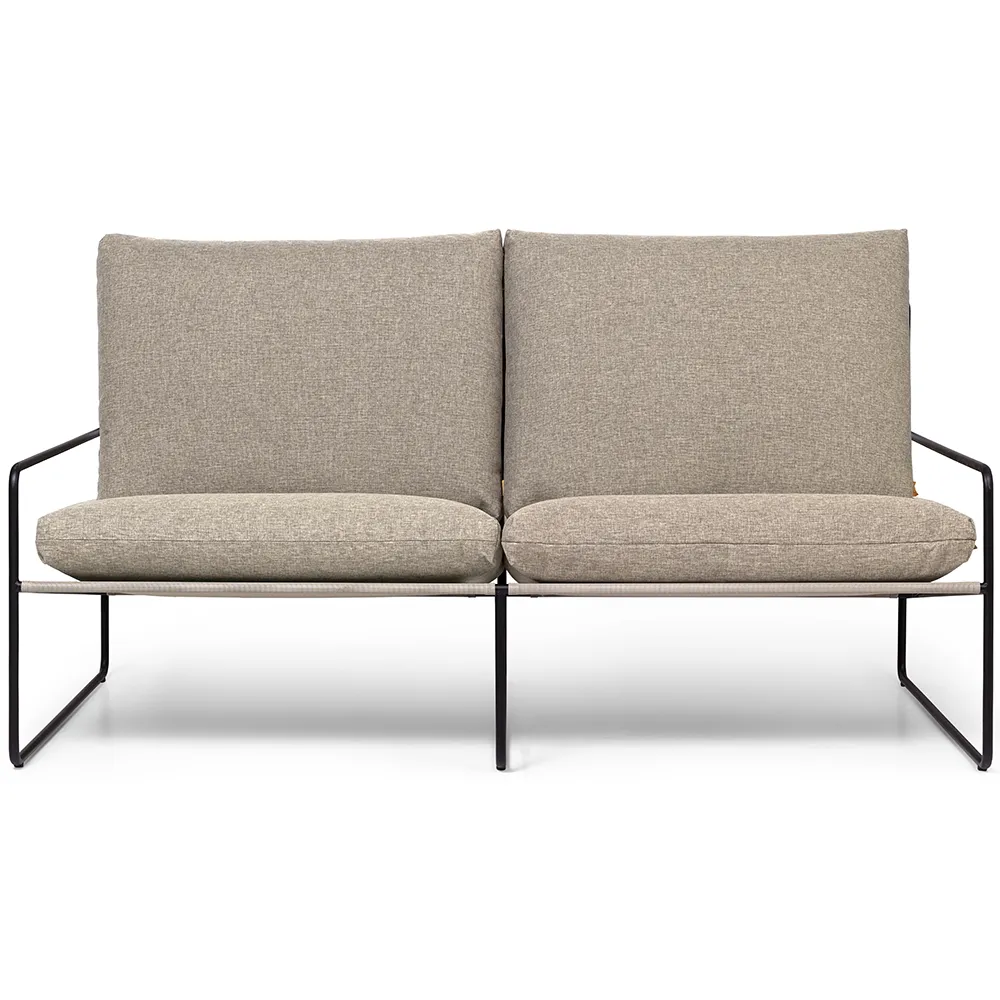 Ferm Living, Desert 2-sits soffa Black/Dark Sand