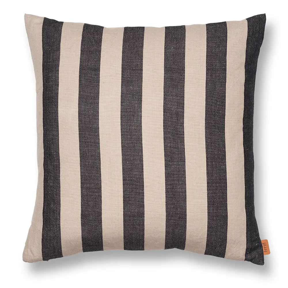 Ferm Living, Grand Prydnadskudde - Sand/Black