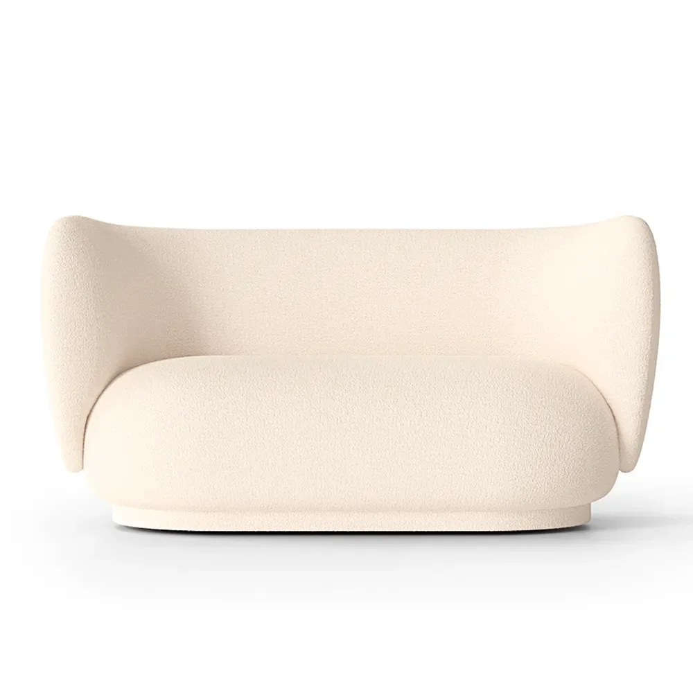 Ferm Living, Rico 2-sits soffa Wool Boucle - Off-white