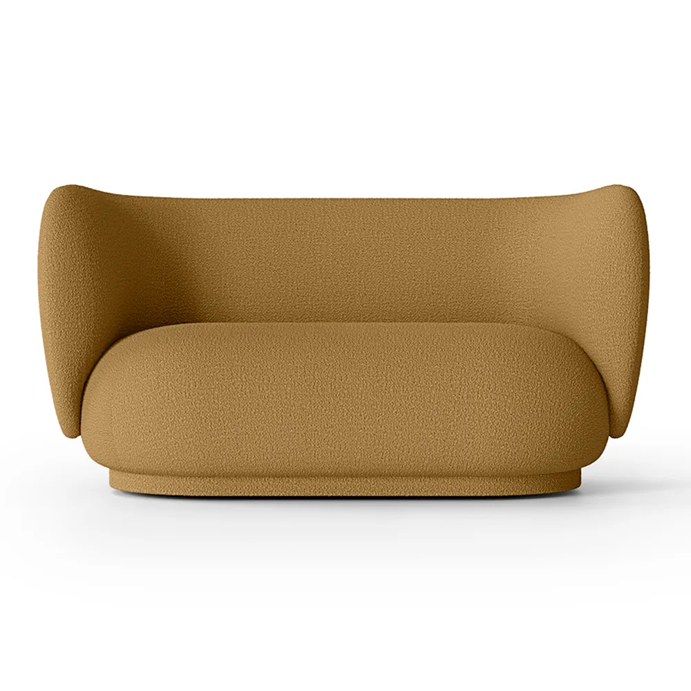 Ferm Living, Rico 2-sits soffa Wool Boucle - Sugar Kelp