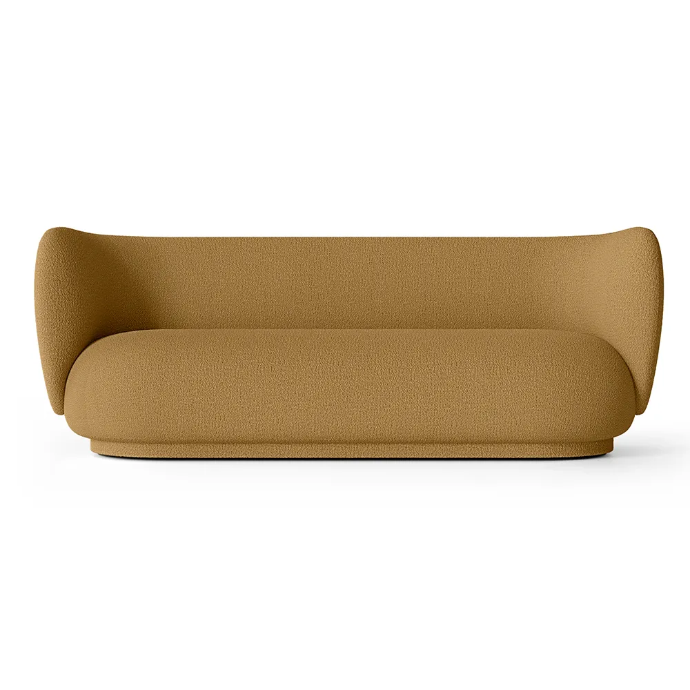 Ferm Living, Rico 3-sits soffa Wool Boucle - Sugar Kelp