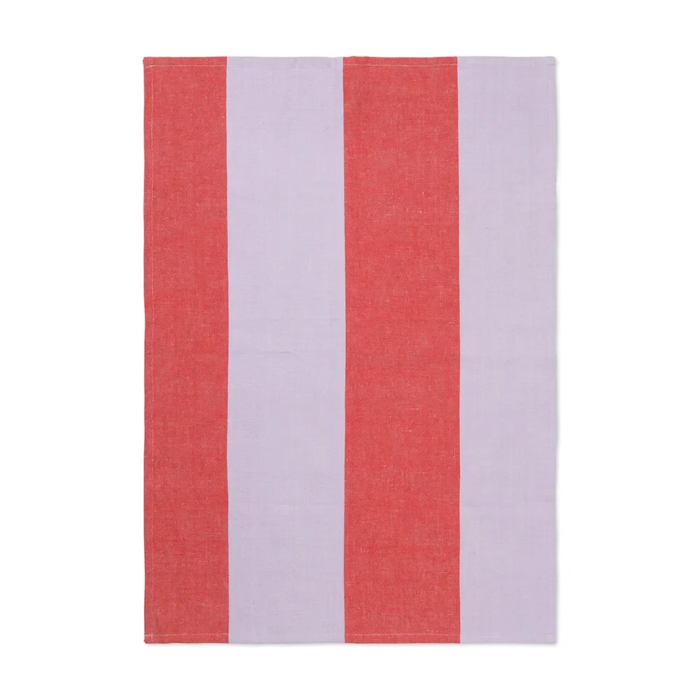 Ferm Living, Kökshandduk Hale  Red/Lilac