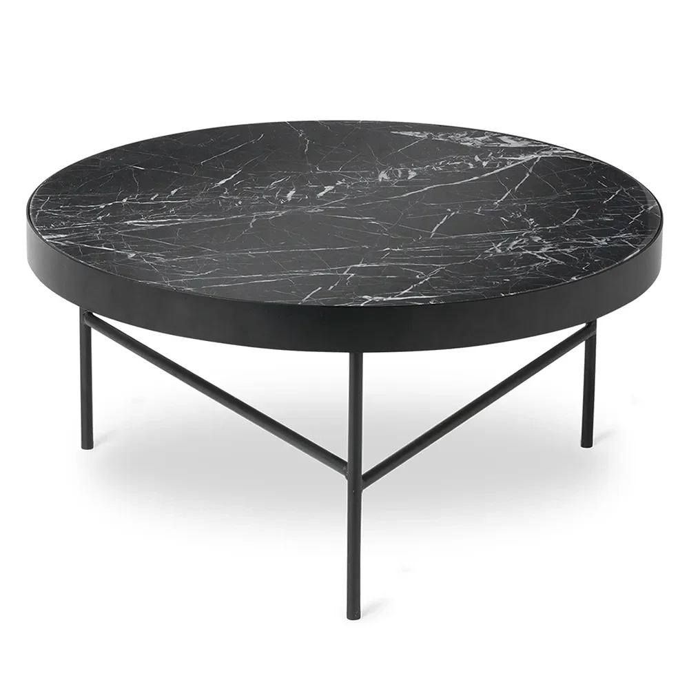 Ferm Living, Marble Soffbord - Black