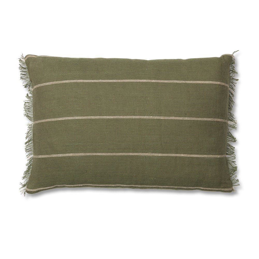 Ferm Living, Calm Kuddfodral 60x40 - Olive/Off-white