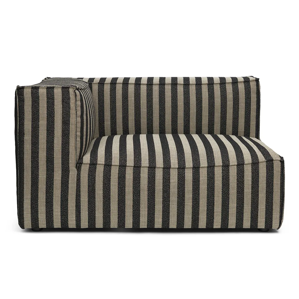 Ferm Living, Catena Sofa Armrest Left L400 - Louisiana - Sand/Black