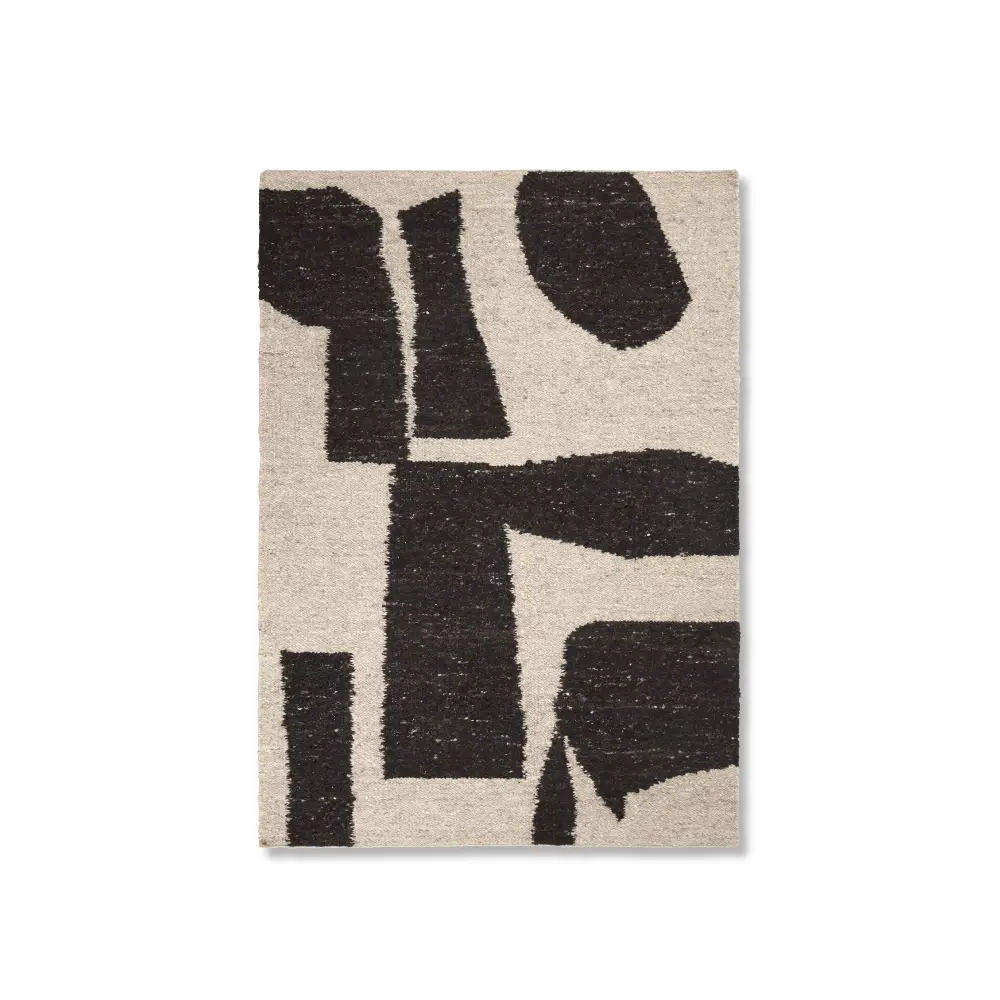 Ferm Living, Piece Matta 140x200 cm- Off-white/Coffee
