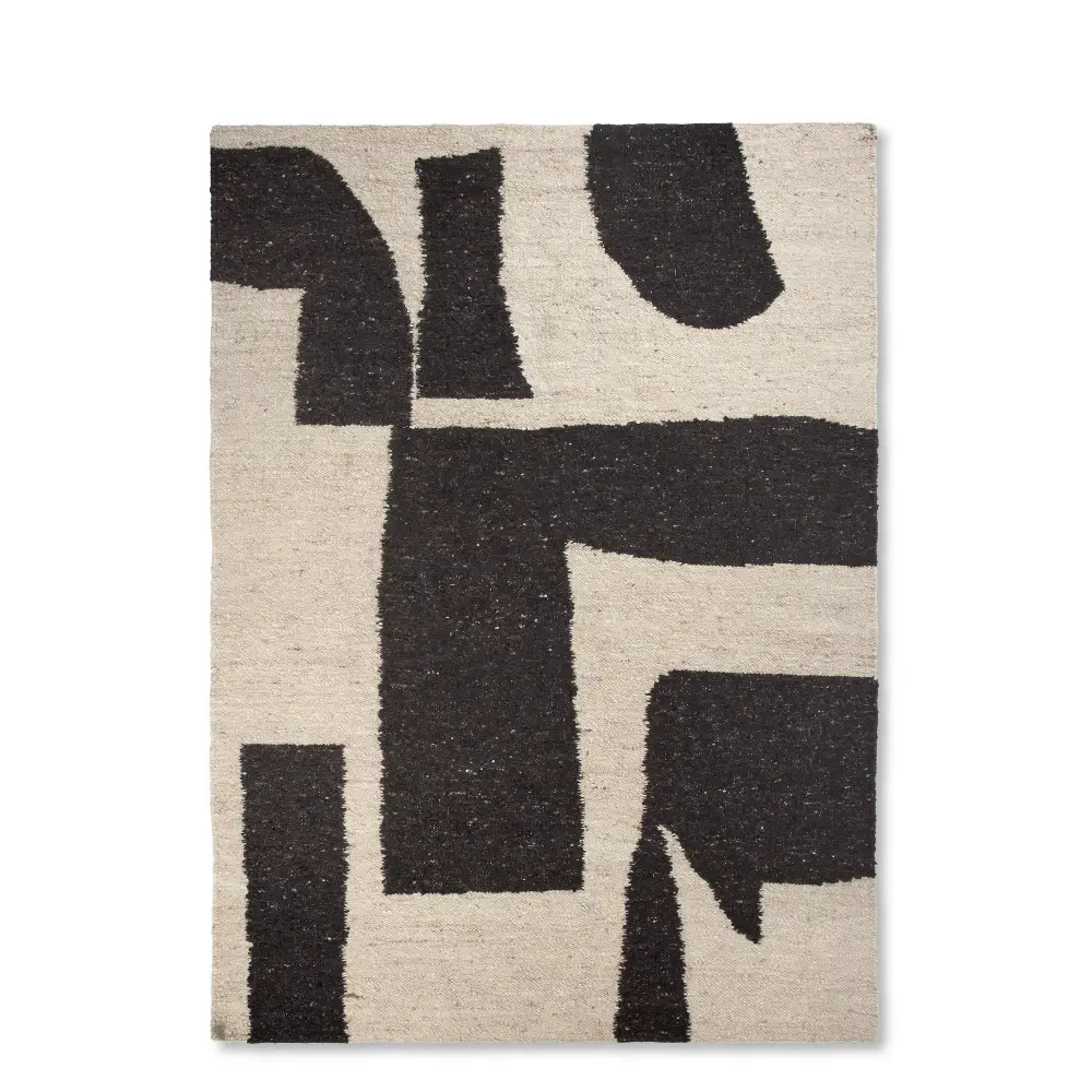 Ferm Living, Piece Matta 200x300 cm - Off-white/Coffee
